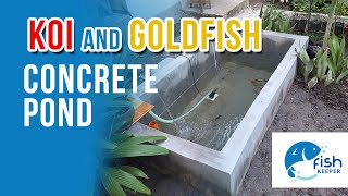 Kolam beton Koi dan Ikan Mas