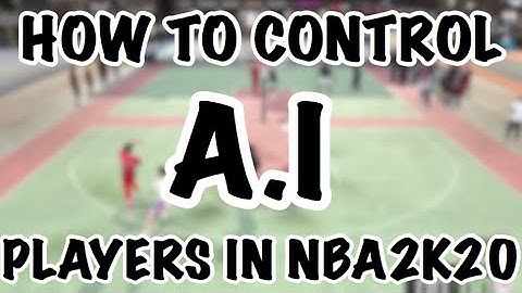 NBA2K20 HOW TO CONTROL A.I PLAYERS IN THE PARK !!!