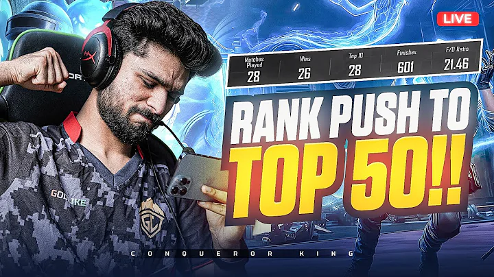 RANK PUSH TO TOP 50 | DEADLY DUO OR WHAT! | BGMI LIVE thumbnail