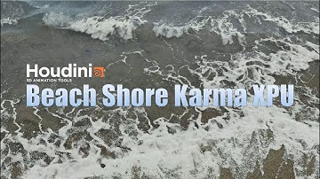Beach Shore Houdini Karma XPU 4K