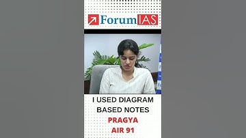 I used Diagram based Notes | Pragya, AIR 91| UPSC CSE 2021 #shorts