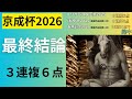 [京成杯2026]最終結論　３連複６点