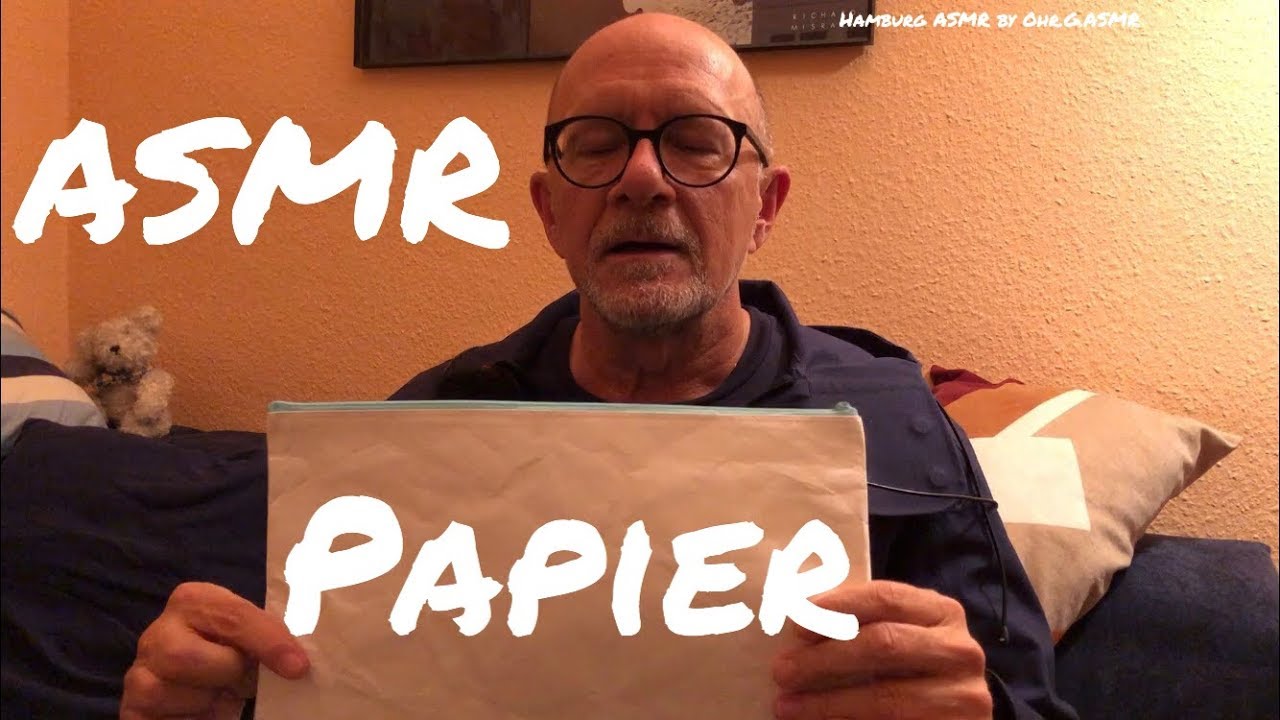 ASMR- Papier-Crinkle sounds and german whispering