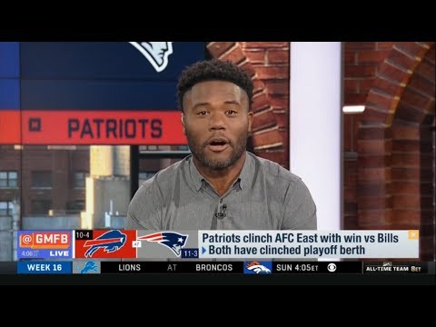 GMFB | Michael Robinson "reactions" Patriots clinch AFC East with win vs Bills - YouTube