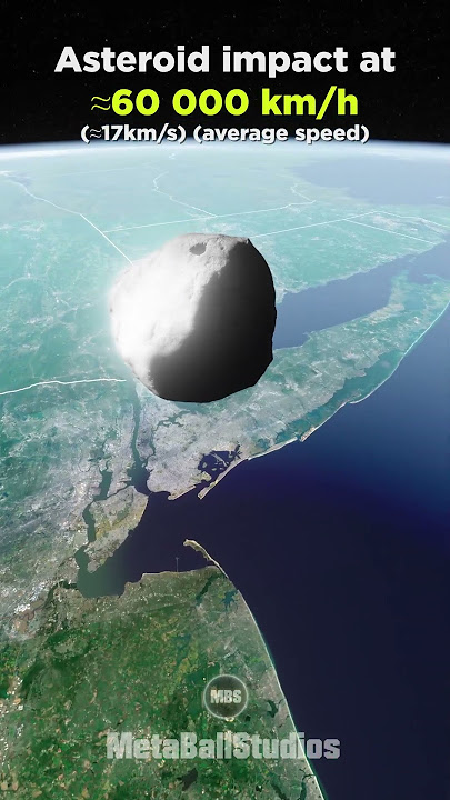 Asteroid impact event! (60 000 km/h) 🤯☄️😱