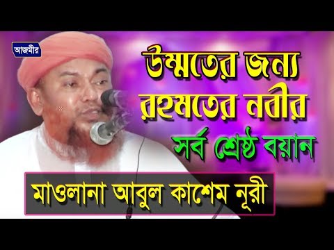 উম্মতের জন্য রহমতের নবী | আবুল কাশেম নূরী | Abul kashem nuri | Bangla New Waz | 2018