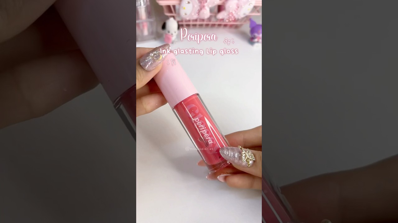 ✨Peripera Ink glasting lip gloss | Glossy Korean makeup must-have 💄