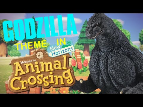 Godzilla theme in Animal Crossing New Horizons