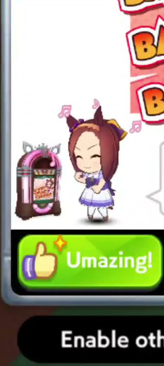 wondering who put Bakushin on the jukebox again and it turns out she just did it herself #umamusume