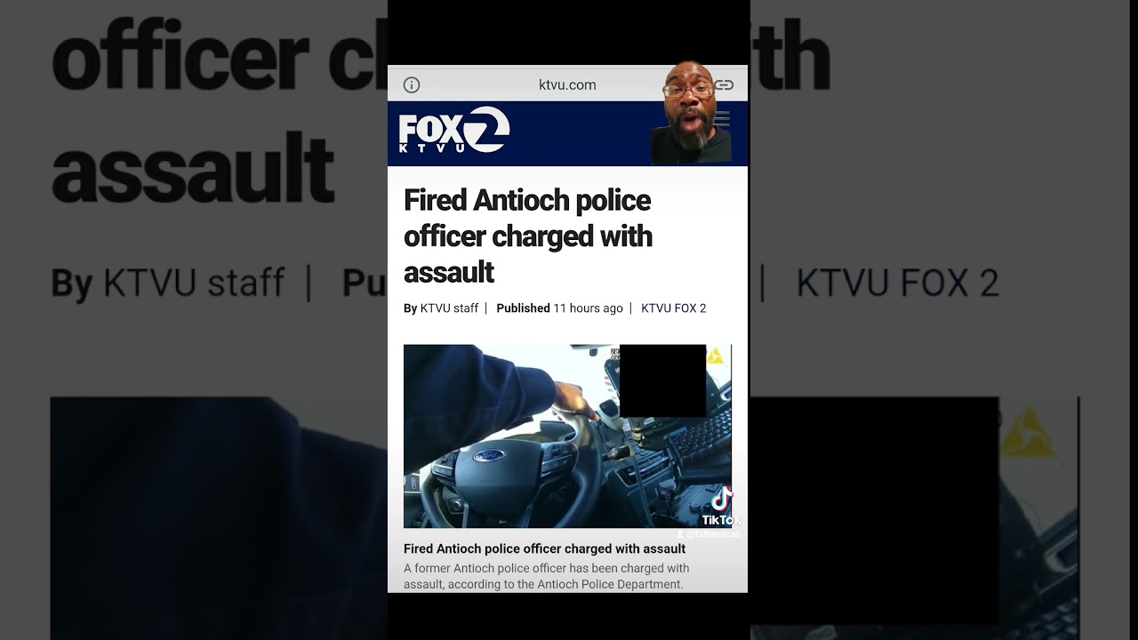 Fired Cop charged with assault. #antioch #acab #california