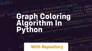Graph coloring algorithm in python