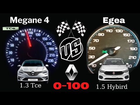 Fiat Egea 1.5 Hybird 130 Hp VS Renault Megane 4 1.3 Tce 140 Hp 0-100 yarışı