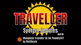 MgT2e FoundryVTT Dev Diary #8