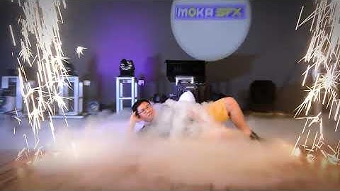When Dry Ice Low Fog Machine Meet Cold Spark Machine