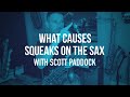 What Causes Squeaks On The Sax and How To Fix It with Scott Paddock