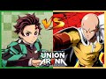 One Punch Man Vs Demon Slayer - Gameplay - Union Arena
