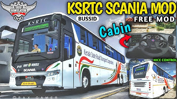 New KSRTC SCANIA BUS MOD For Bus Simulator Indonesia | Free Mod | New Bus Mod For Bussid #bussidmods