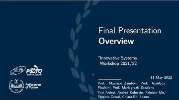 Final Presentation of the course “Workshop: Innovative Systems” 2021/2022