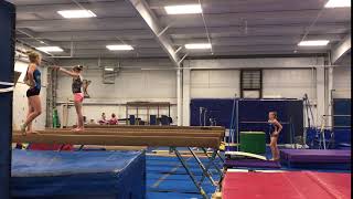 Beam BHS BHS double twist dismount