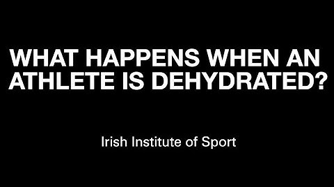 What Happens When An Athlete Is Dehydrated?
