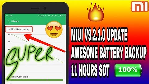 MIUI 9.2.1.0 Battery Backup Test | 11 Hours SOT | Redmi Note 4