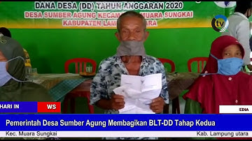 TV-Q NEWS | Pemerintah Desa Sumber Agung Membagikan BLT-DD Tahap Kedua