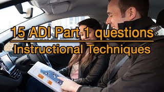 How to PASS the ADI Part 1 | 15 Questions on instructional techniques. screenshot 1