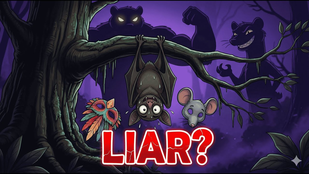 🦅 The Bat and the Weasels: Smart Hero or Cunning Liar? | Aesop's Fables