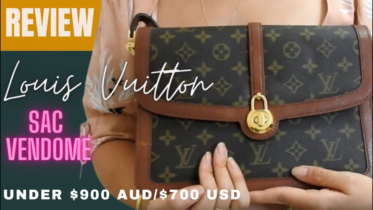 RARE BAG* Vintage Louis Vuitton Sac Vendome Bag Review, HOW MUCH I PAID