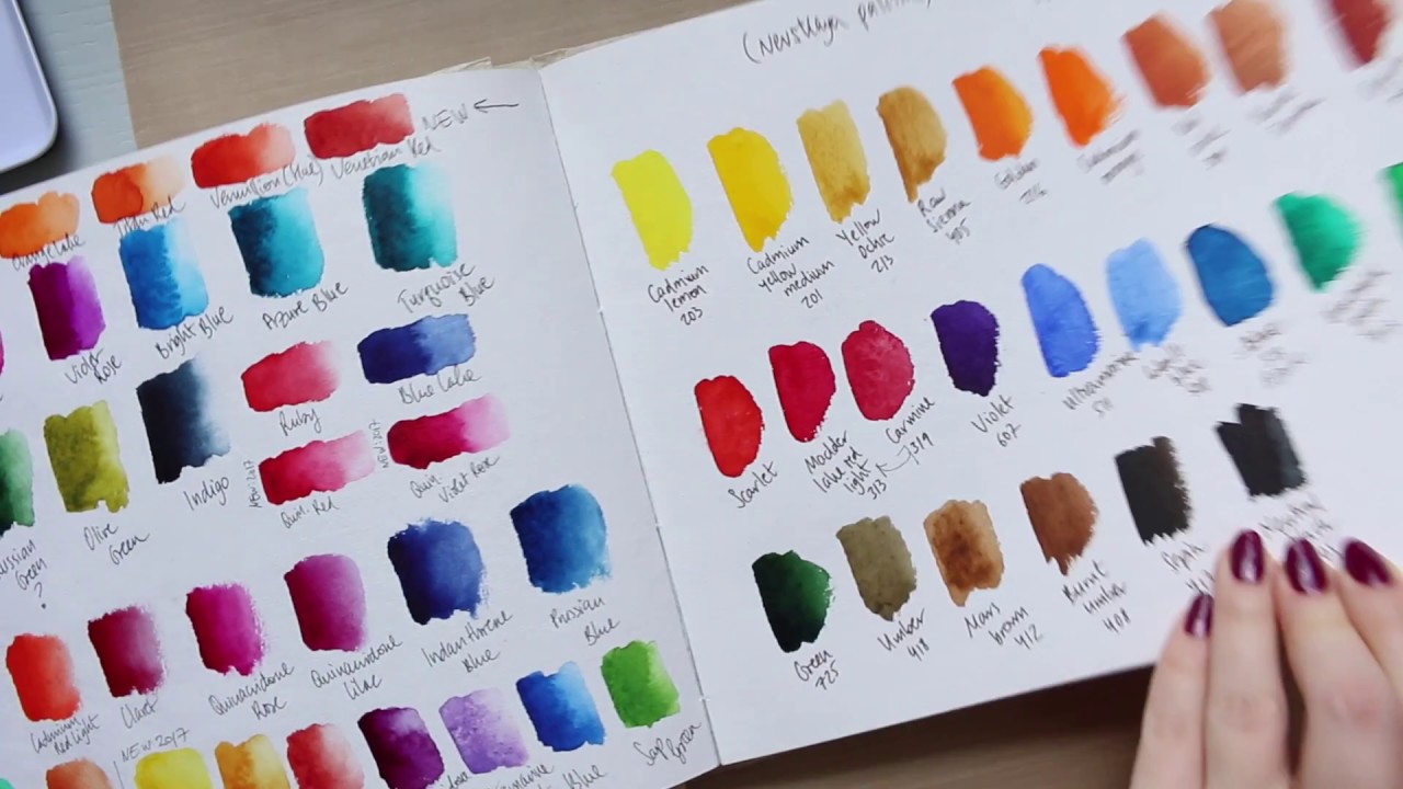 Mini Watercolor sketchbook #swatches #watercolorswatches #watercolor