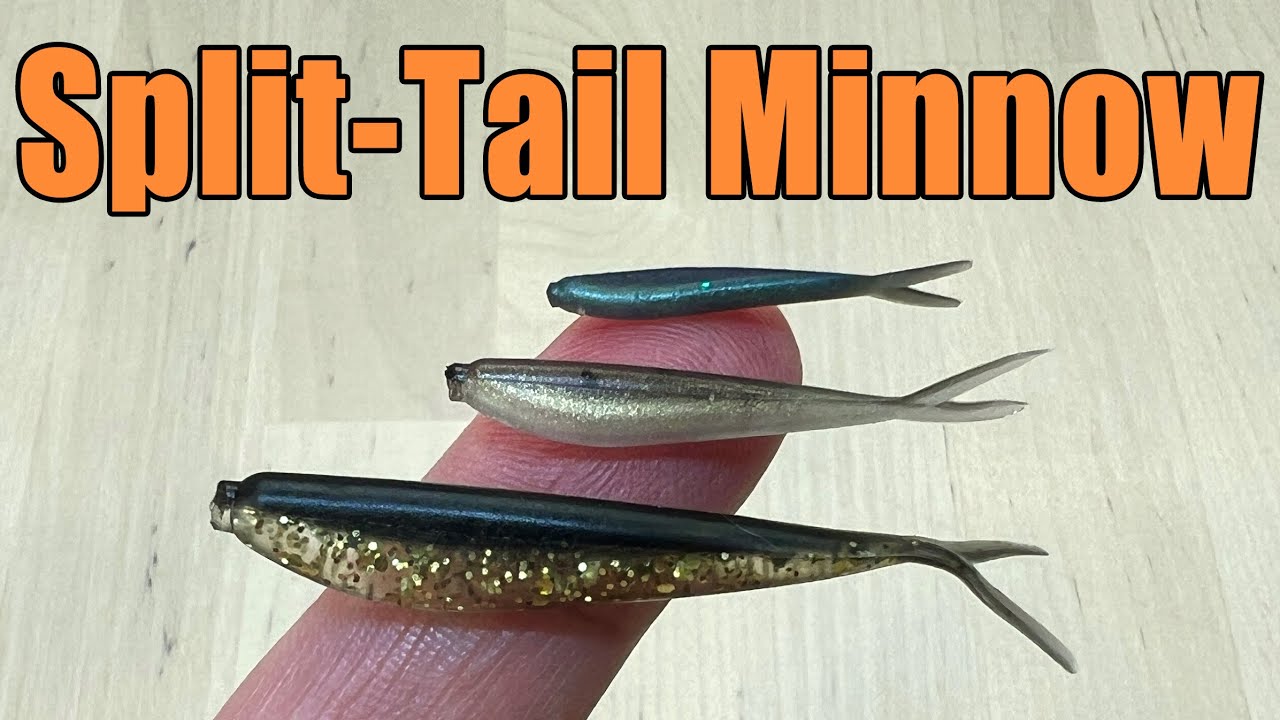 Split-Tail Minnow - Micro Soft Plastic Fishing Bait for Crappie