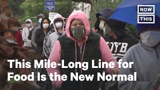 LA Pop-Up Food Pantry Draws Mile-Long Lines Amid COVID-19 | NowThis