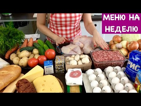 Готовое Меню на Неделю на 4 Человека + Рецепт Пирога | How to Plan Your Weekly Meals