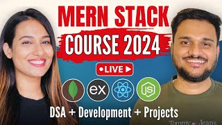 Launching LIVE MERN Stack Course | DSA + Development + Projects 🚀🔥