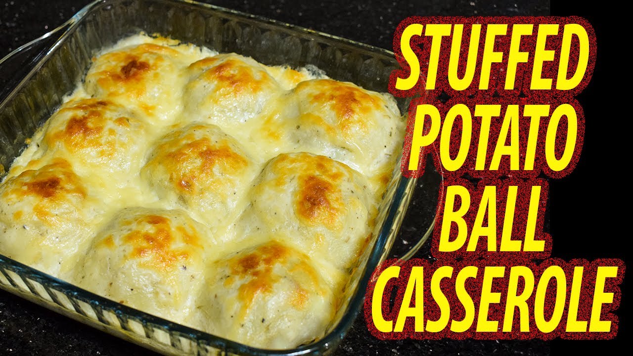 Stuffed Potato Ball Casserole by MJ's Kitchen English subtitled YouTube