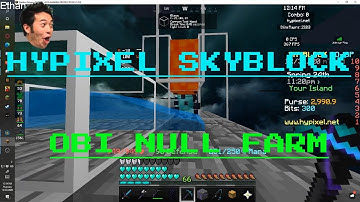 how to create *OBSIDIAN NULLS* in skyblock 😮😮