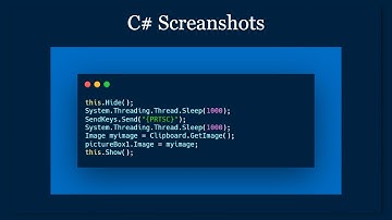 How to take a screenshot in C#