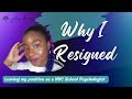 Why I Walked Away from My Position as a NYC School Psychologist