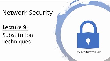 Substitution Techniques in Cryptography in Hindi / Urdu - Network Security 9 - Substitution Cipher