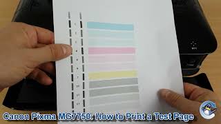 Canon Pixma MG7750: How to Print a Nozzle Check Test Page