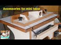 Accessories for router mini table