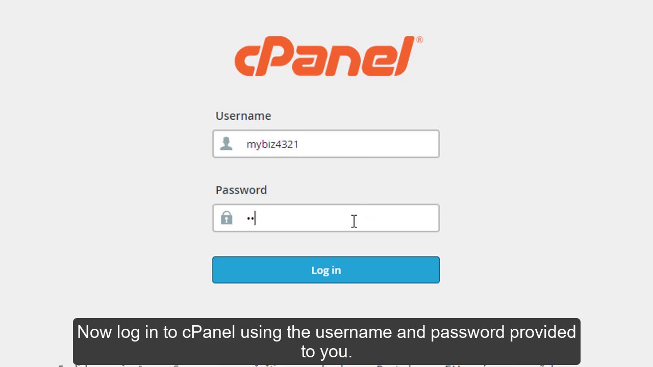 How to login to cPanel?