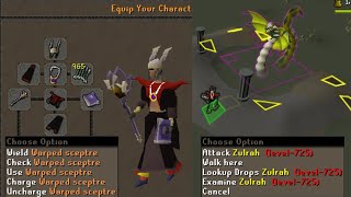 OSRS - Zulrah with Warped Sceptre - Ironman Budget Setup with Cure Me - Raw Clip - No Commentary