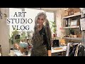 ARTIST STUDIO VLOG, CHALLENGING DAYS; Depressed? Low Productivity? Plus giveaway results (closed)