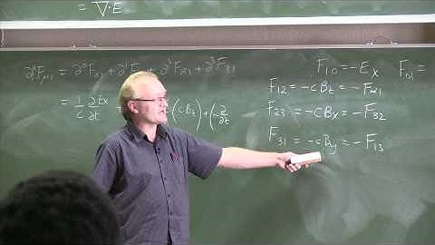 Electromagnetism - LECTURE 15 Part 02/02 - by Prof Robert de Mello Koch