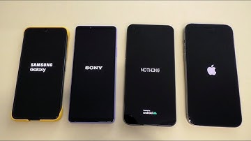 Samsung Galaxy vs Sony Xperia vs Nothing Phone vs iPhone 14 Pro Max Boot animation