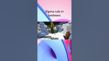 Sigma rule in bedwars #shorts #minecraft #gaming #jartex #reels #short #reel #bedwars #shortvideo