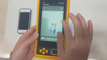 FP05 fingerprint tablet with SIM card demo show