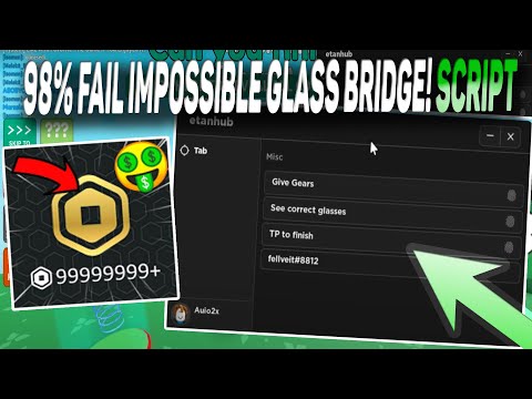 98 Fail Impossible Glass Bridge! script – (Mark right path)