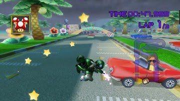 [Mario Kart Wii] Green Funky Kong Flame Runner Texture